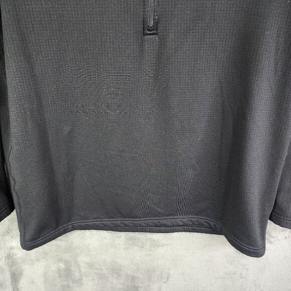 Mens Black Magellan Outdoors Pullover Sweatshirt 1/4 Zip Long Sleeve Mock Neck L - Picture 3 of 11